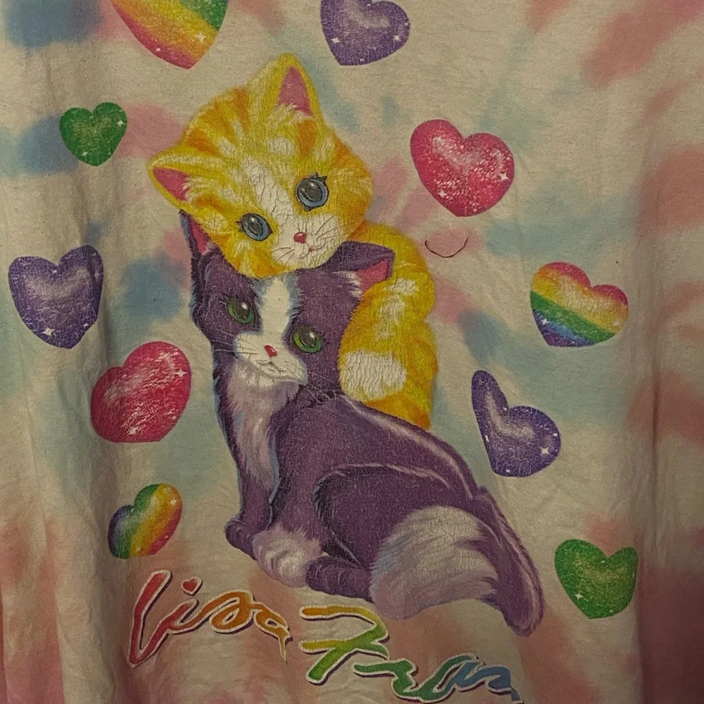 Lisa Frank Pastel Tie-Dye Cat Shirt